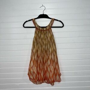 Sundance Size 10 100% SILK Boho Indie Earthy Art to Wear Earthcore Blouse Tank